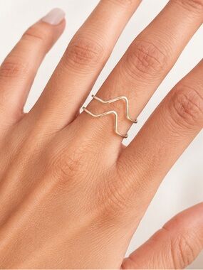 925 Sterling silver Ring Double Band Handmade Ring